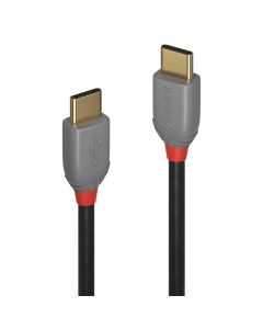 Lindy 36873 USB-kabel USB 2.0 3 m USB C 0,48 Gbit/s Zwart, Grijs