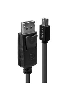 Lindy 41647 DisplayPort kabel 3 m Mini DisplayPort Zwart