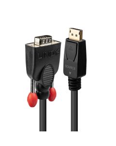 Lindy 41942 video kabel adapter 2 m VGA (D-Sub) DisplayPort Zwart
