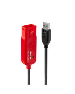 Lindy 42782 USB-kabel USB 2.0 12 m USB A 0,48 Gbit/s Zwart