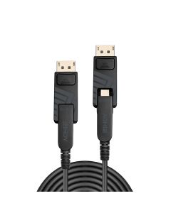 Lindy 38481 DisplayPort kabel 20 m Mini DisplayPort Zwart