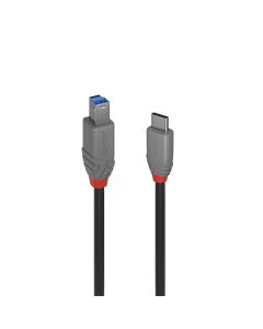 Lindy 36666 USB-kabel USB 3.2 Gen 1 (3.1 Gen 1) 1 m USB C USB B Zwart