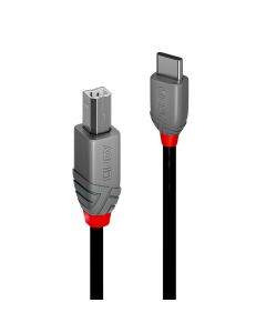 Lindy 36943 USB-kabel USB 2.0 3 m USB C USB B 0,48 Gbit/s Zwart