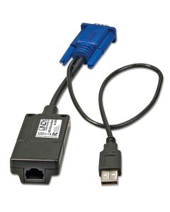 Lindy 39634 Kabel splitter/combiner Zwart, Blauw