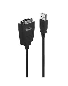 Lindy 42845 seriële kabel Zwart 1 m