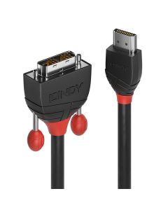 Lindy 36270 video kabel adapter 0,5 m HDMI Type A (Standaard) DVI-D Zwart