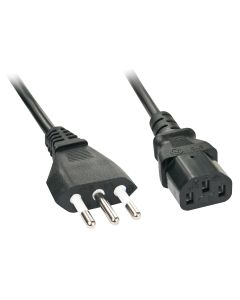 Lindy 30413 electriciteitssnoer Zwart 2 m CEI 23-16 C13 stekker
