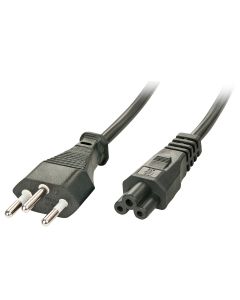 Lindy 30412 electriciteitssnoer Zwart 2 m C5 stekker