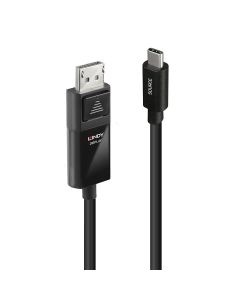 Lindy 43342 video kabel adapter 2 m USB Type-C DisplayPort Zwart