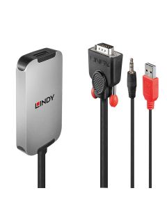 Lindy 38296 video kabel adapter Zwart, Wit