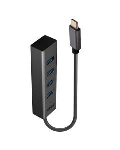 Lindy 43325 interface hub USB 3.2 Gen 1 (3.1 Gen 1) Type-C 5000 Mbit/s Grijs