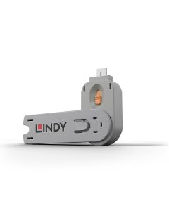 Lindy 40623 poortblokker Poortblokkeersleutel USB Type-A Oranje Acrylonitrielbutadieenstyreen (ABS) 1 stuk(s)