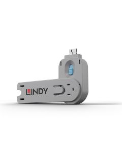 Lindy 40622 poortblokker Poortblokkeersleutel USB Type-A Blauw Acrylonitrielbutadieenstyreen (ABS) 1 stuk(s)
