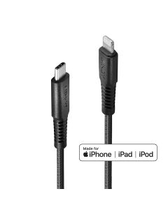 Lindy 31288 Lightning-kabel 3 m Zwart