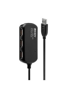 Lindy 42783 interface hub 480 Mbit/s Zwart