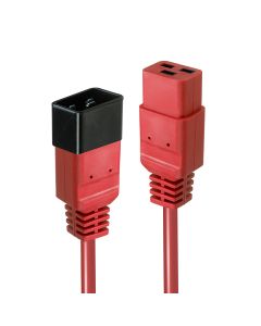 Lindy 30123 electriciteitssnoer Rood 1 m C19 stekker C20 stekker