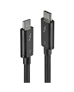 Lindy 41555 Thunderbolt-kabel 0,5 m 40 Gbit/s Zwart