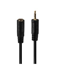 Lindy 35698 audio kabel 0,2 m 2.5mm 3.5mm Zwart