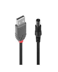 Lindy 70267 USB-kabel USB 2.0 1,5 m USB A DC Zwart