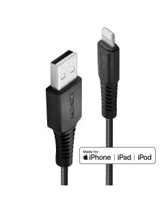 Lindy 31292 Lightning-kabel 2 m Zwart