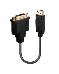 Lindy 41004 video kabel adapter 0,15 m DisplayPort DVI-D Zwart
