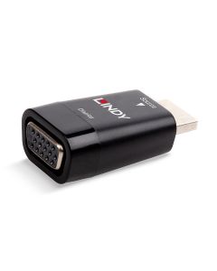 Lindy 38194 tussenstuk voor kabels HDMI Type A (Standard) VGA Zwart