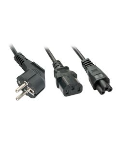 Lindy 30047 electriciteitssnoer Zwart C13 stekker C5 stekker
