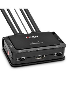 Lindy 42344 KVM-switch Rack-montage Zwart