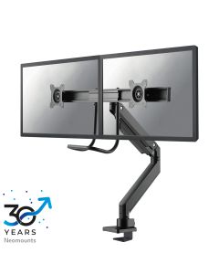 Neomounts NM-D775DXBLACK Monitorarm 10-32" - gasveer - Topfix - 180°-stop