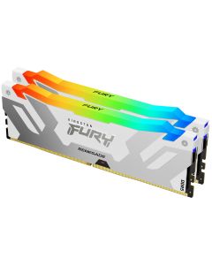 Kingston Technology FURY 32GB 6400MT/s DDR5 CL32 DIMM (set van 2) Renegade RGB White XMP