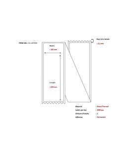 Capture CA-LB7000 printeretiket Wit