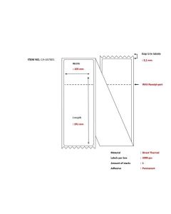 Capture CA-LB7001 printeretiket Wit