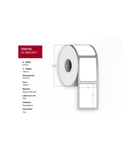Capture CA-3007209-T printeretiket Wit