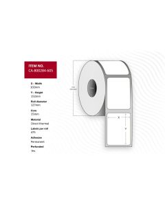 Capture CA-800284-605 printeretiket Wit