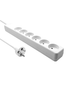 Microconnect MC-GRU0607DKW power uitbreiding 7 m 6 AC-uitgang(en) Binnen Wit