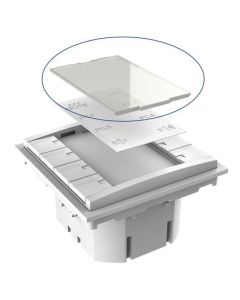 Vivolink VLCP8B-PLEXIGLASS drukknoppaneel Wit