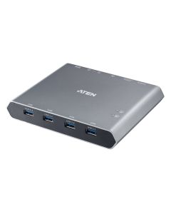 ATEN 2-Port 4K DisplayPort USB-C KVM Dock Switch met stroomdoorvoer
