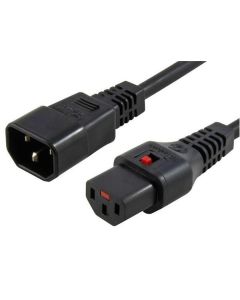 Microconnect PC1002 electriciteitssnoer Zwart 0,5 m C13 stekker C14 stekker