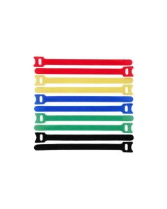 Lanview LVT-CABLESTRAPS1512-10MULTI kabelbinder Haak & lus kabelbinder Polypropyleen (PP) Meerkleurig 10 stuk(s)