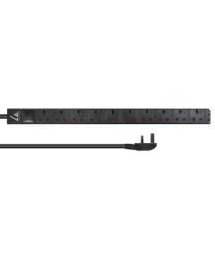 Lanview LVR-3MUK-SPD-UK10 energiedistributie 8 AC-uitgang(en) 1U Zwart
