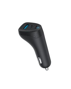 eSTUFF ES631035 oplader voor mobiele apparatuur Mobiele telefoon Zwart Sigarettenaansteker Snel opladen Auto