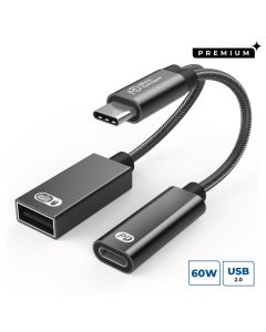 Microconnect MC-USBC-CFAF video kabel adapter 0,13 m USB Type-C Zwart