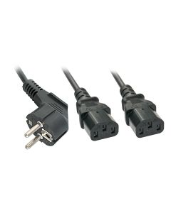 Lindy 30048 electriciteitssnoer Zwart CEE7/14