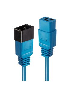 Lindy 30122 electriciteitssnoer Blauw 3 m C19 stekker C20 stekker