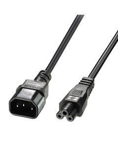 Lindy 30342 electriciteitssnoer Zwart 3 m C14 stekker C5 stekker