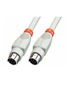 Lindy 8 Pin Mini DIN Cable 2 m parallelle kabel Grijs