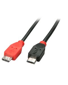 Lindy 31760 USB-kabel USB 2.0 2 m Micro-USB B Zwart