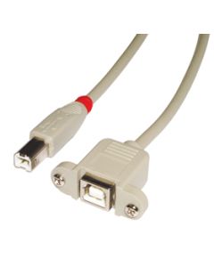 Lindy 31800 USB-kabel 0,5 m USB B 0,48 Gbit/s Grijs