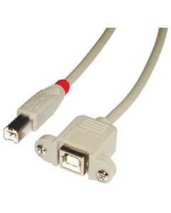 Lindy 31801 USB-kabel USB 2.0 1 m USB B 0,48 Gbit/s Grijs