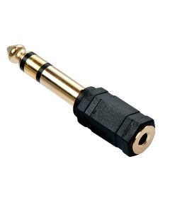 Lindy 35620 tussenstuk voor kabels 6.3mm 3.5mm Zwart